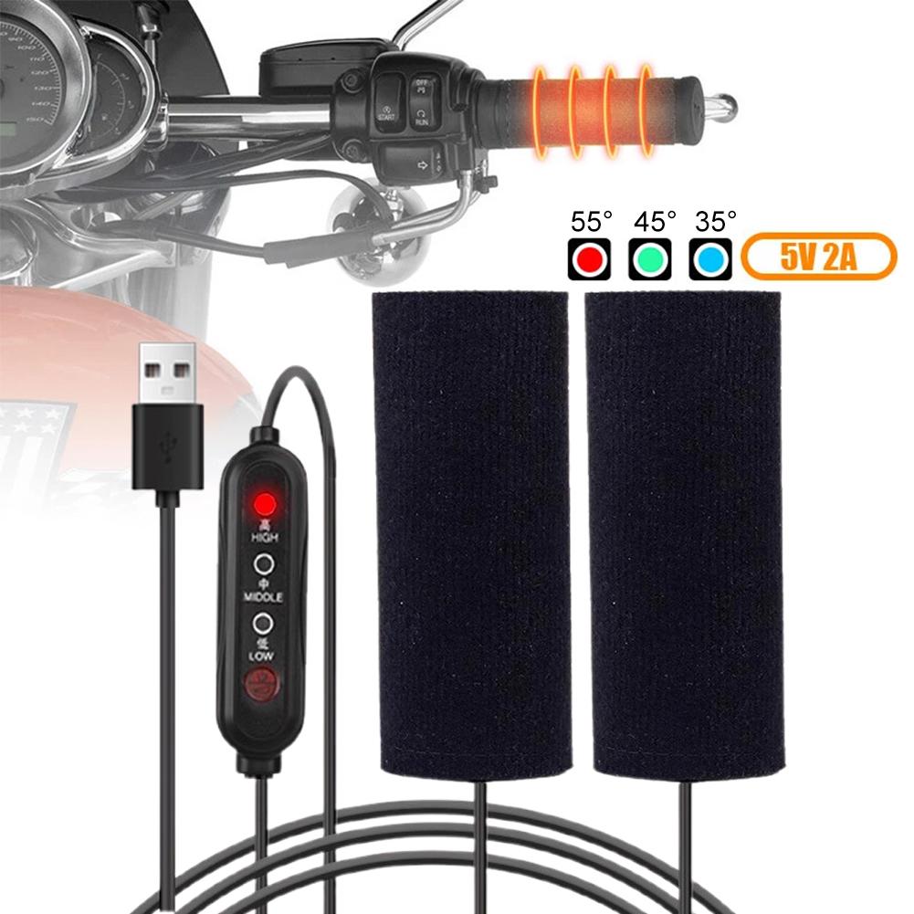 Cycling Gear Kit - 12V 3-Gear Moto Riscaldata Impugnatura Termica