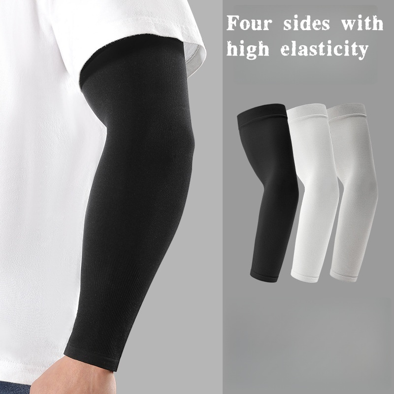 Cycling Gear Man - 2 Pezzi Manicotti in Seta Ghiacciata,