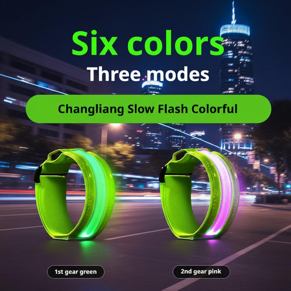 Cycling Visibility Gear - Fascia da braccio riflettente a LED
