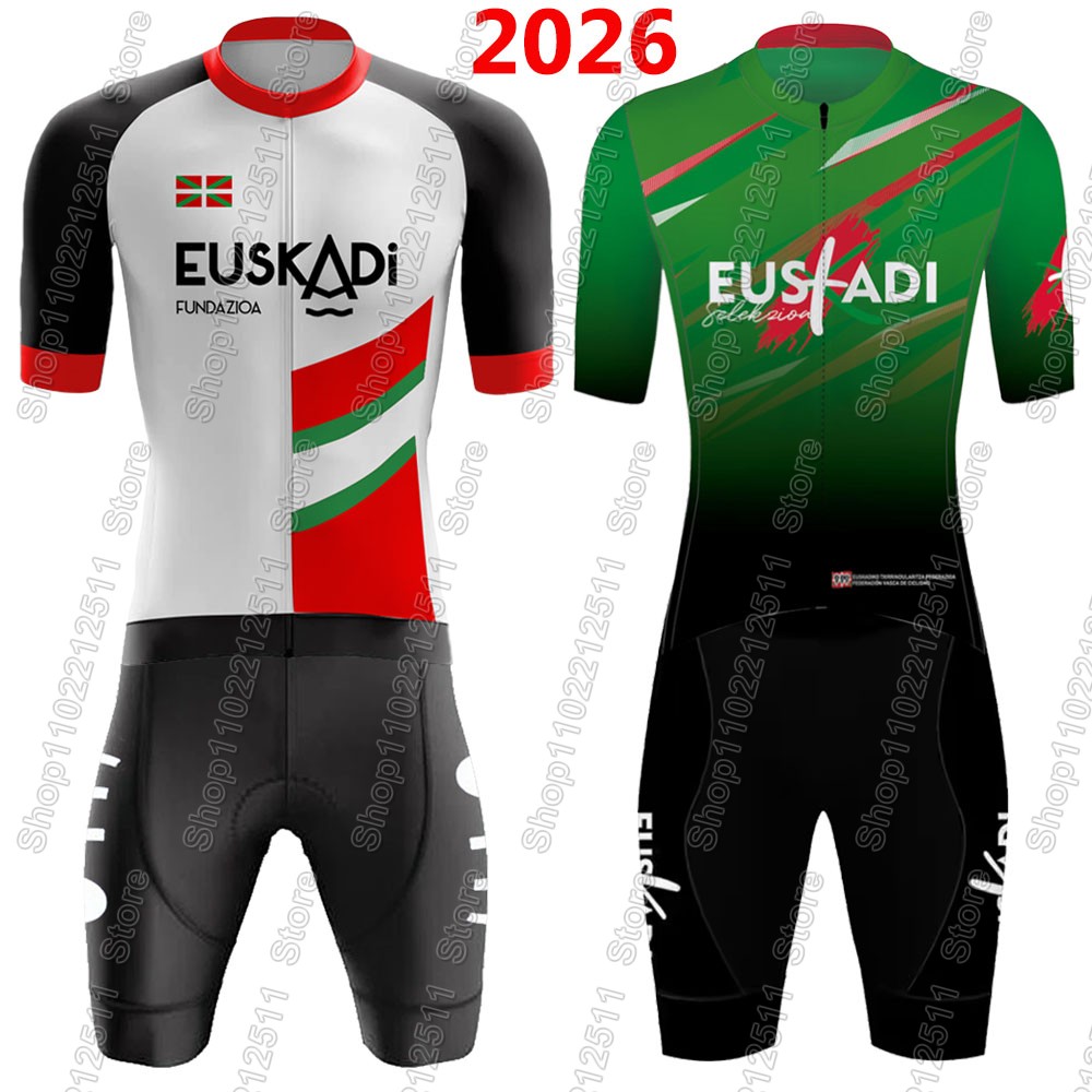Cycling Bib Shorts - Completo Ciclismo Euskadi Team 2026 Estivo