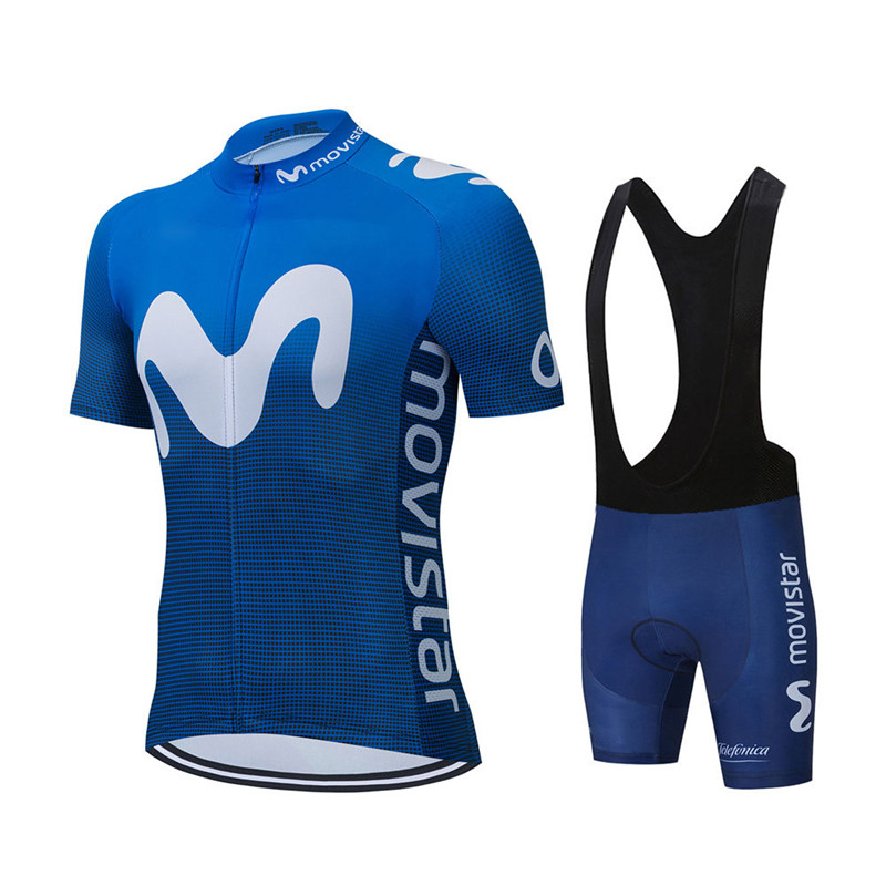 Cycling Bib Shorts - Maglia da ciclismo della squadra Movistar