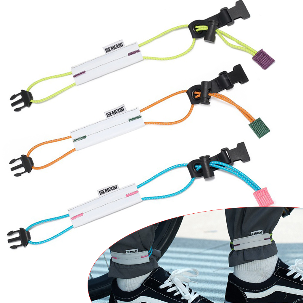 Cycling Gear Man - Cinturino Riflettente per Pantaloni da Ciclismo,