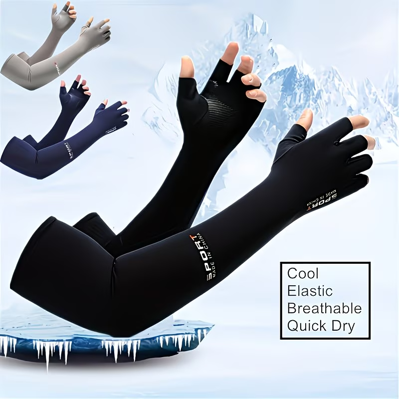 Cycling Arm Warmers - Maniche Protettive Estive Traspiranti ad Asciugatura