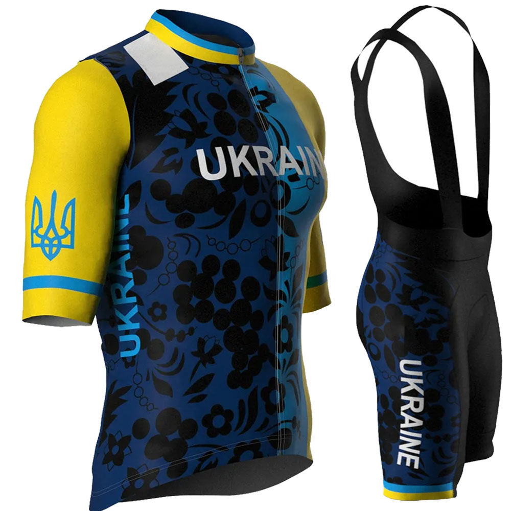 Cycling Bib Shorts - Completo da Ciclismo della Nazionale Ucraina