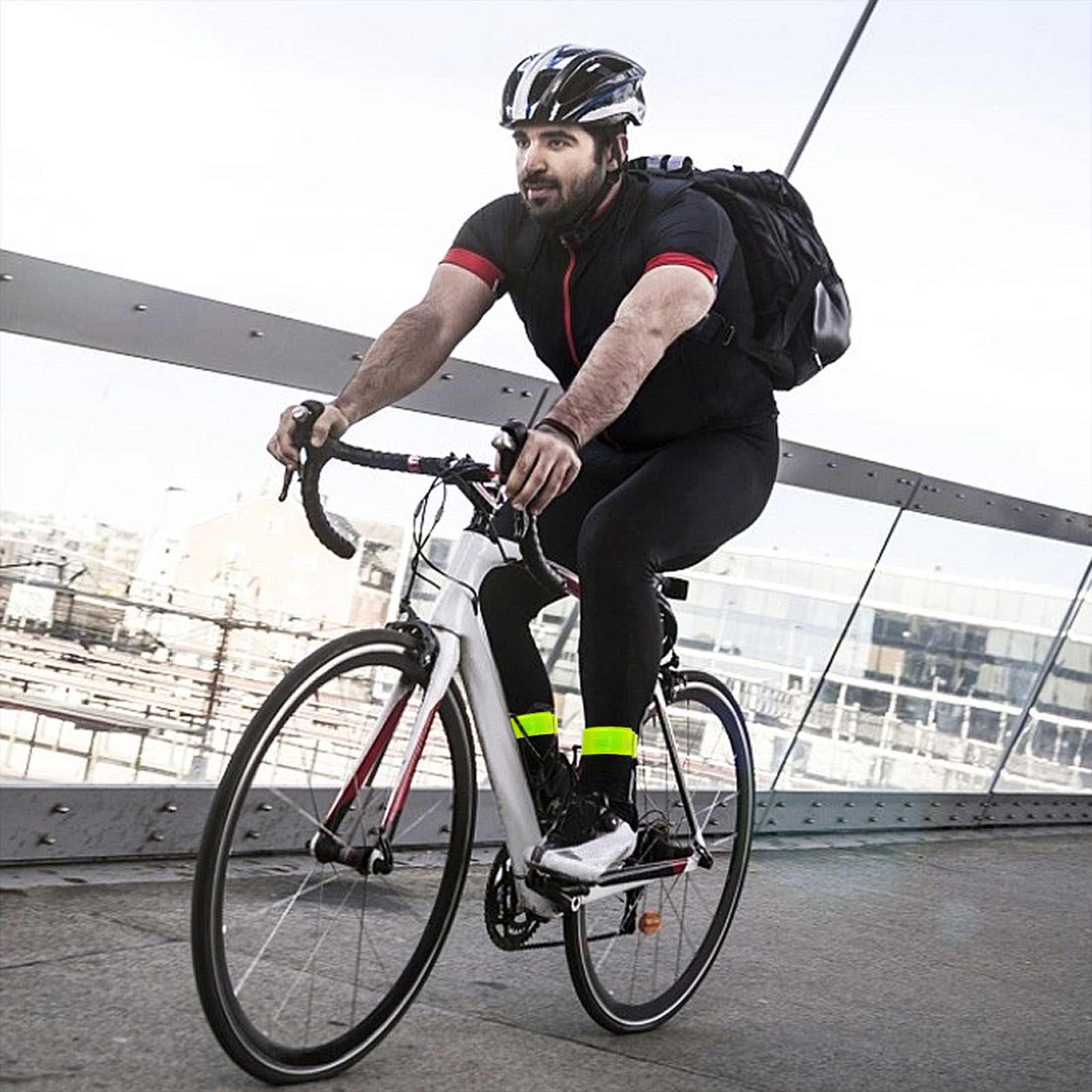1Pc ciclismo nastro riflettent - Cycling Arm Warmers recensione e prezzo